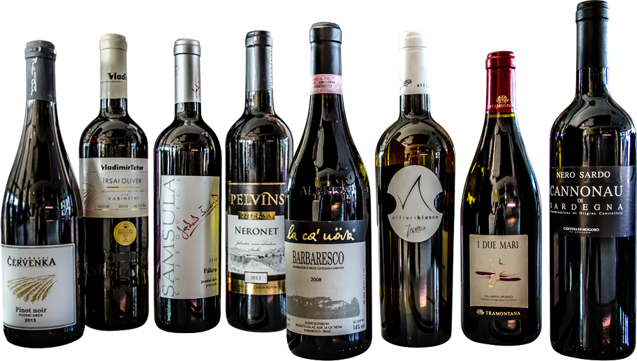 Nabídka vín
Nabízíme též širokou škálu moravských a italských vín z malých vinařství.
